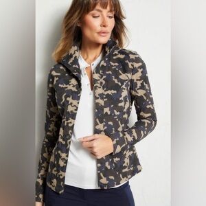 Anatomie Camo Jane Utility Jacket - Black Tan, and Navy